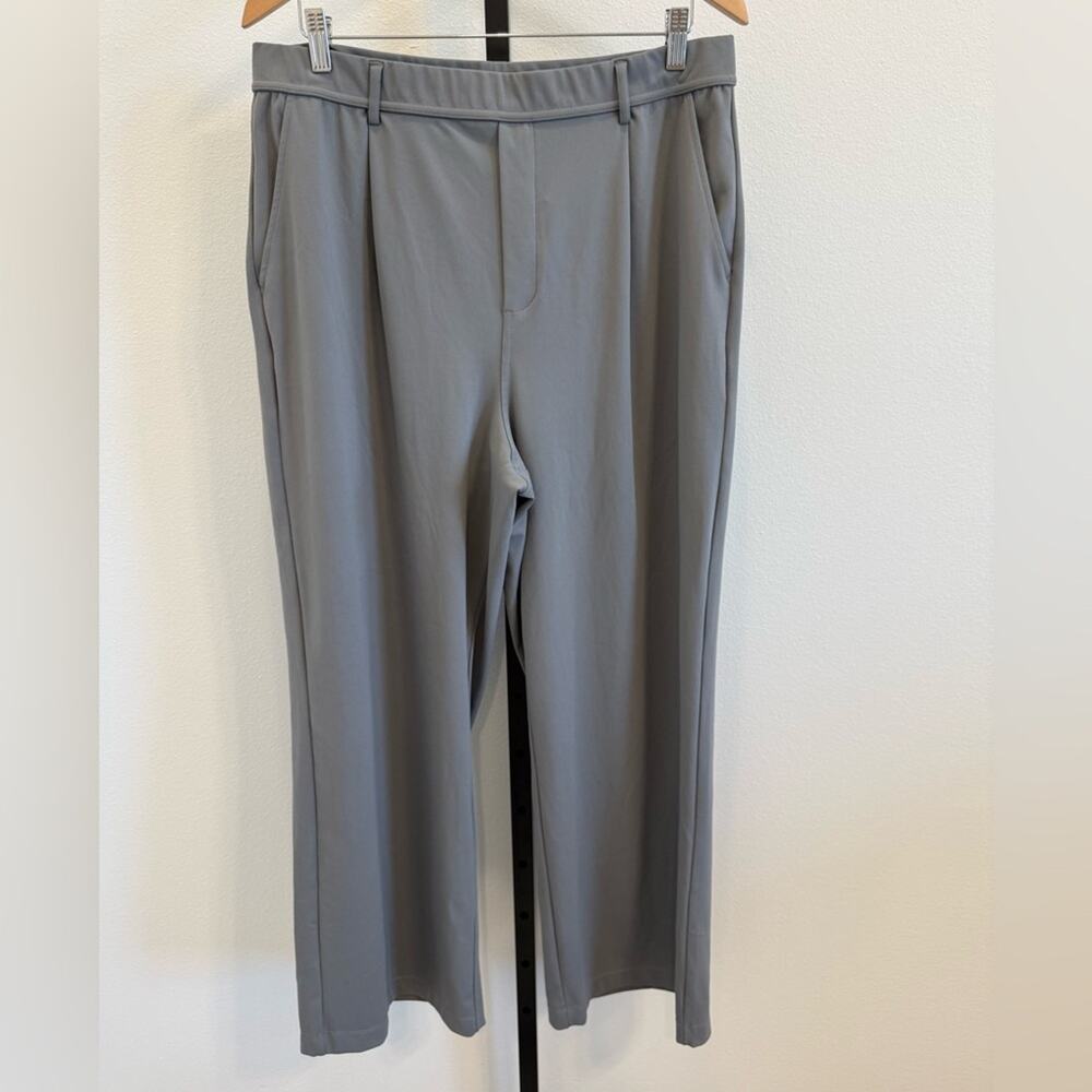 HALARA Flex Day Stretch High Waisted Gray Pants Pickets Women's XL Office Comfor